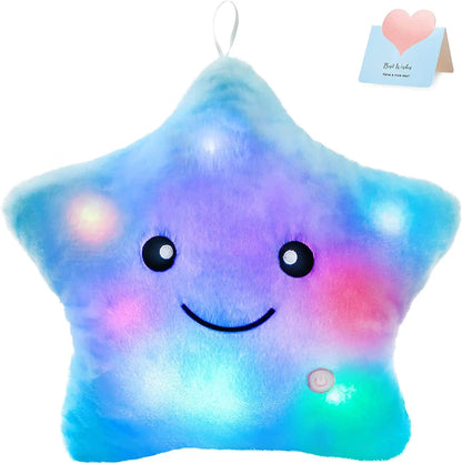 Buy blue LED star pillow online