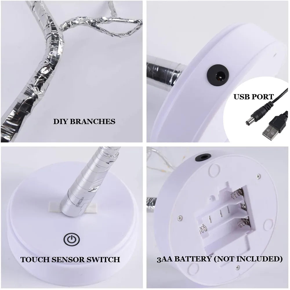 Parts for LED christmas tree table lamp