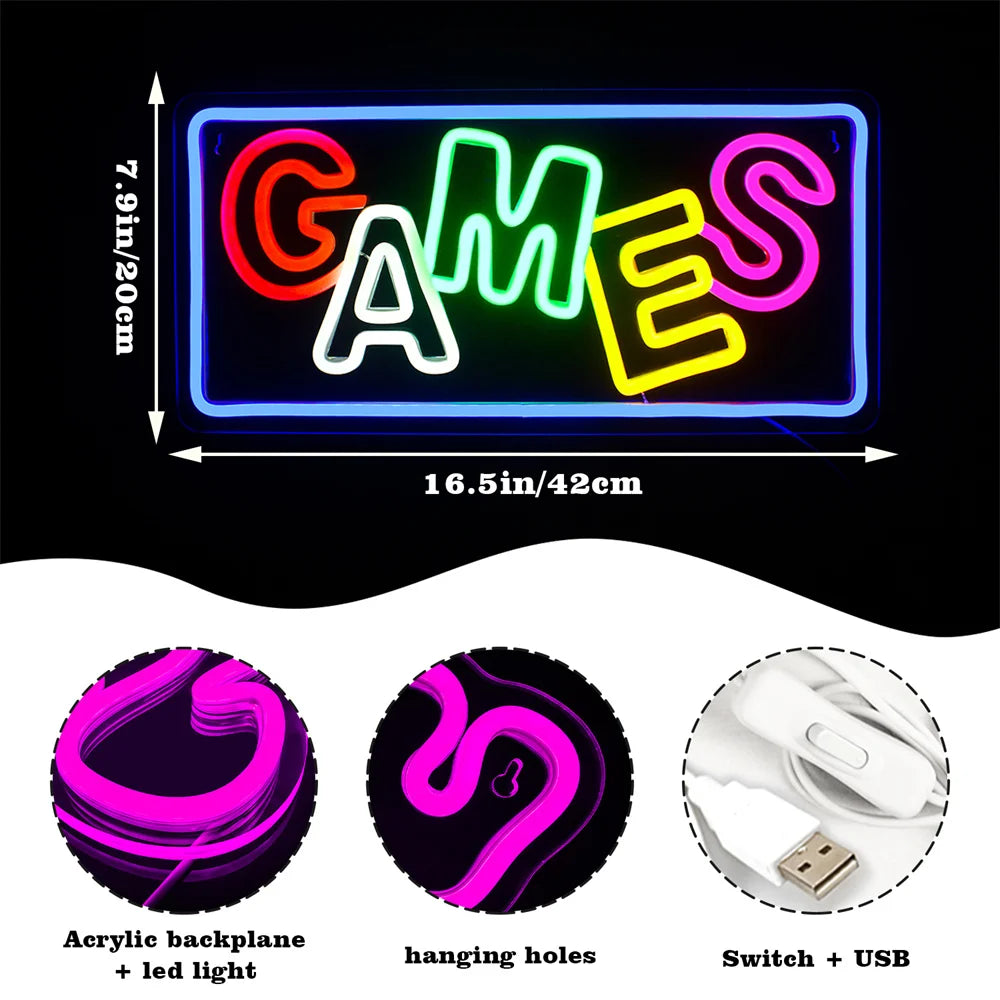 Buy LED neon game sign online