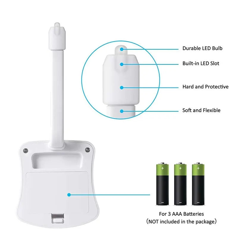 Battery operated toilet night light