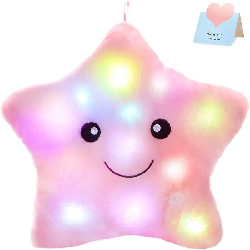 Buy white LED star pillow online