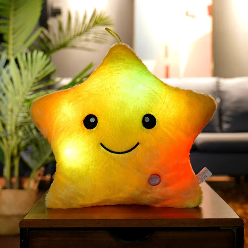 Buy luminous yellow LED star pillow online