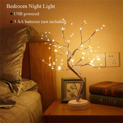 LED christmas tree lamp for bedside table