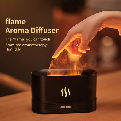 Buy black flame LED humidifier and diffuser online