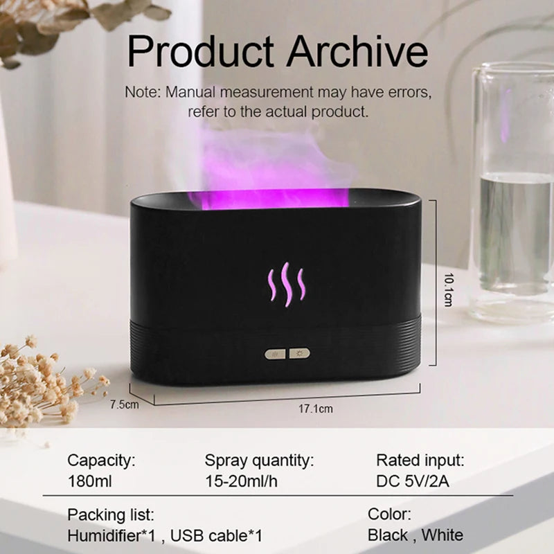 Buy Black air flame air humidifier and diffuser online