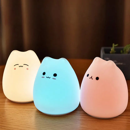 Buy coloured silicone cat night lights online