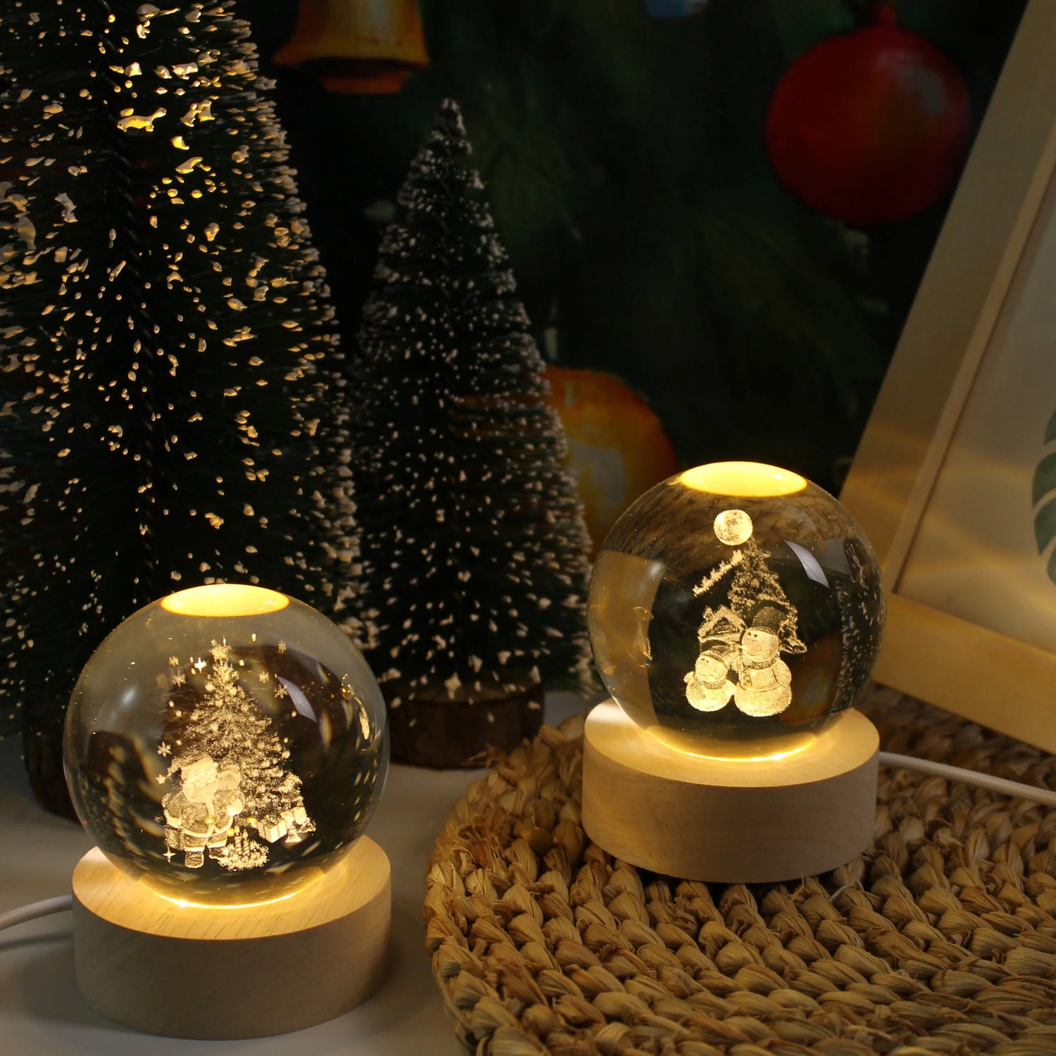 Buy christmas crystal ball night lights