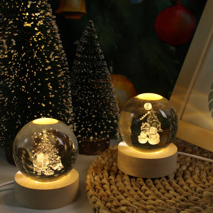 Buy christmas crystal ball night lights