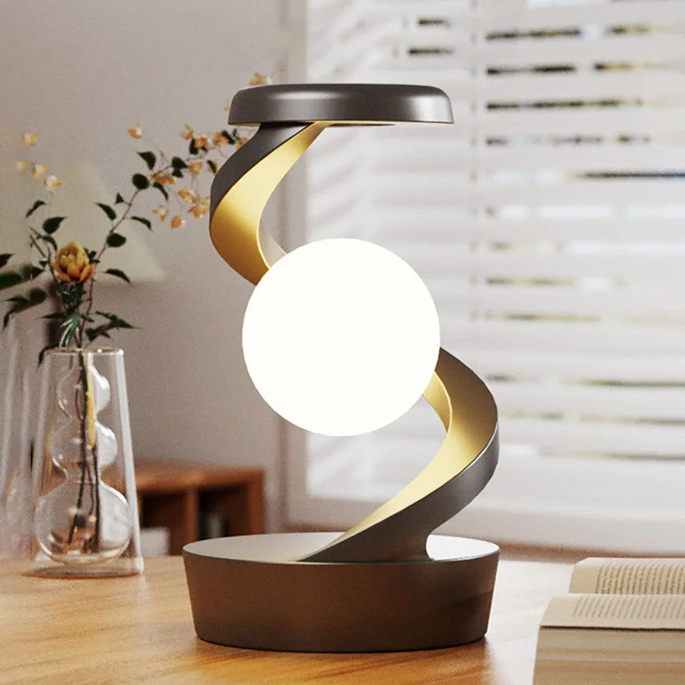 Buy grey levitating desk lamp