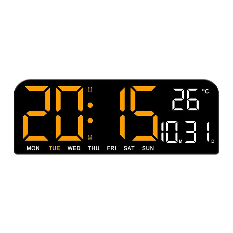 Buy an orange LED alarm clock online