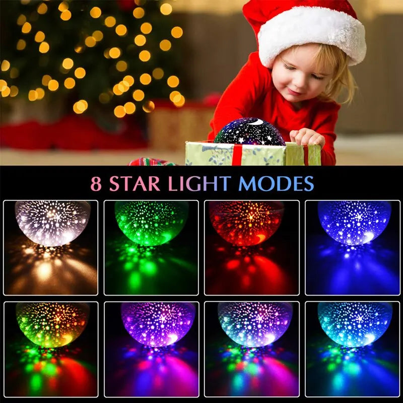 Star modes for LED starry projector night light