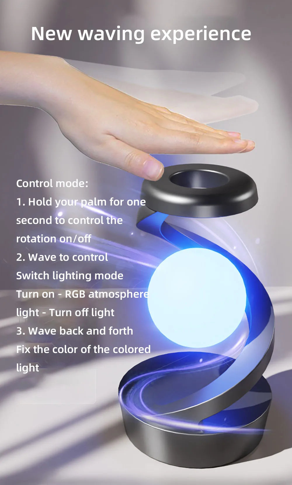 Rotating table lamp