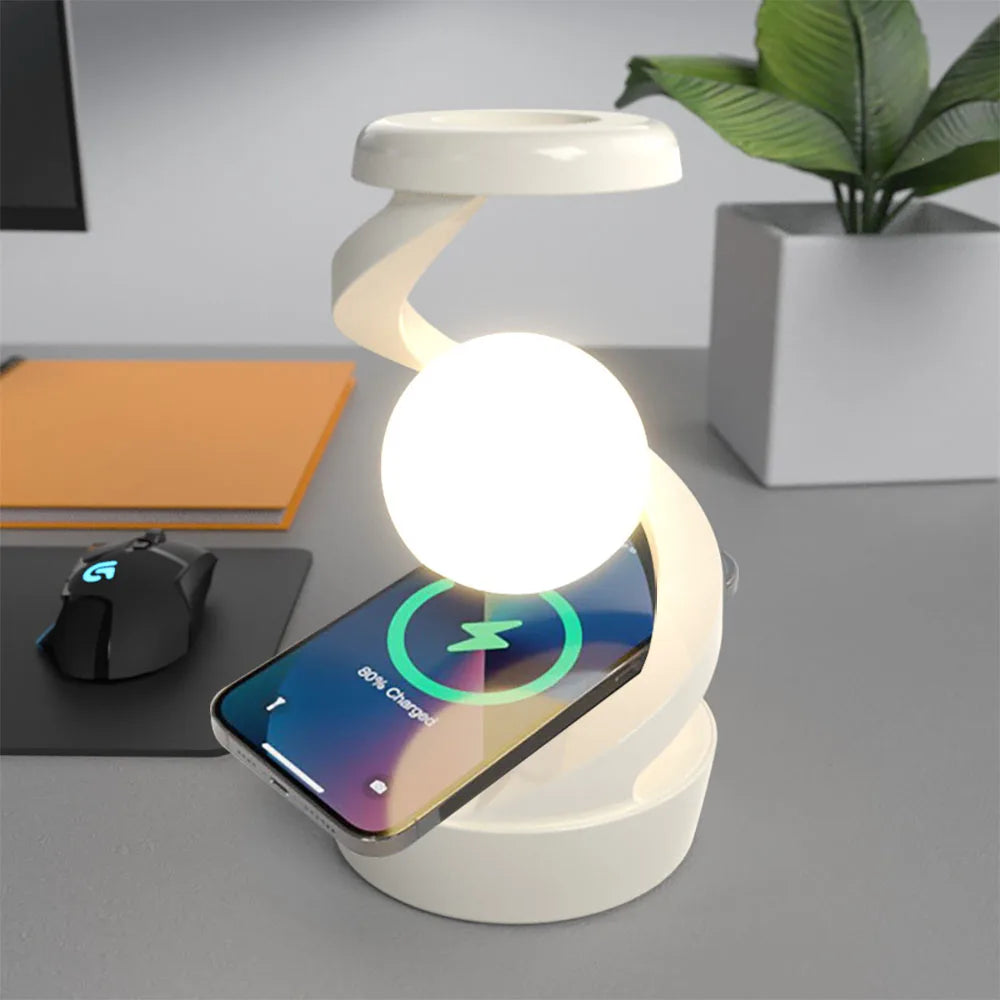 Buy white rotating lamp with charger